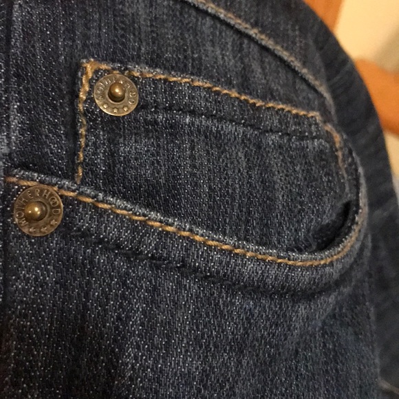 Motherhood maternity SMALL x 29” inseam below belly stretch denim jeans EUC - Picture 6 of 8